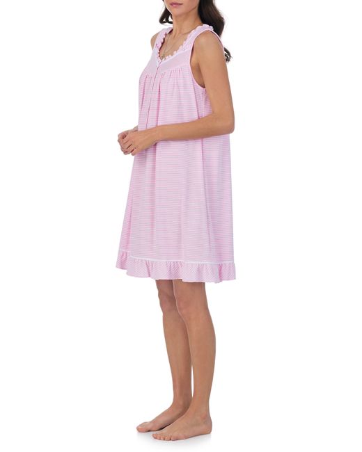 Eileen West Pink Sleeveless Short Nightgown