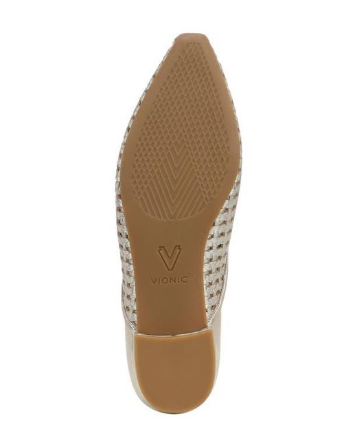 Vionic Metallic Gracia Woven Flat