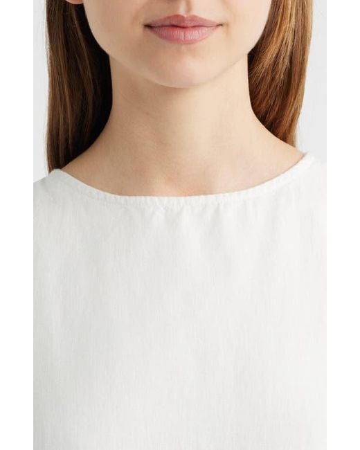 Madewell Women's White Linen Shift Minidress - hulwithkids.com