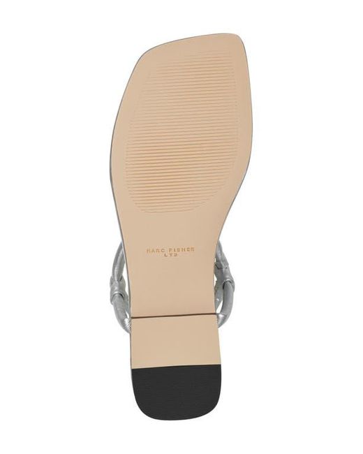 Marc Fisher White Maycee Ankle Strap Sandal