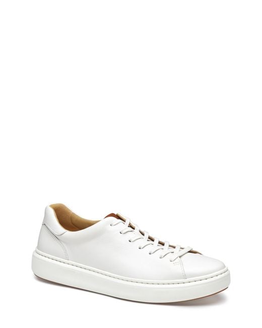 Johnston & Murphy White Anders Sneaker for men