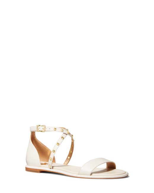 MICHAEL Michael Kors Astrid Sandal in White | Lyst