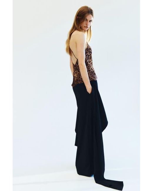 H&M Blue Low-Back Strappy Top