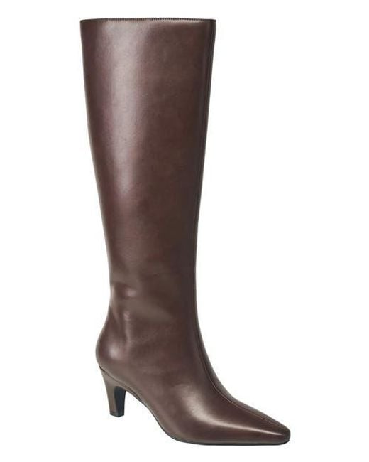 French Connection Brown Becky Kitten Heel Bootie