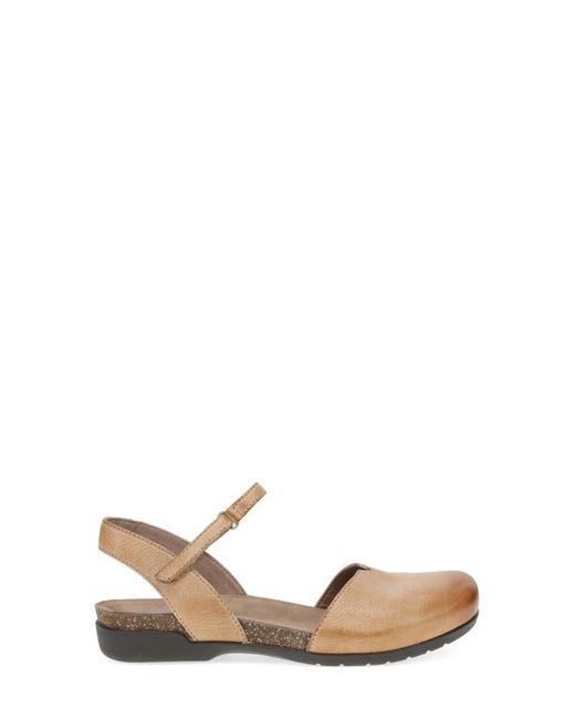 Dansko White Rowan Flat