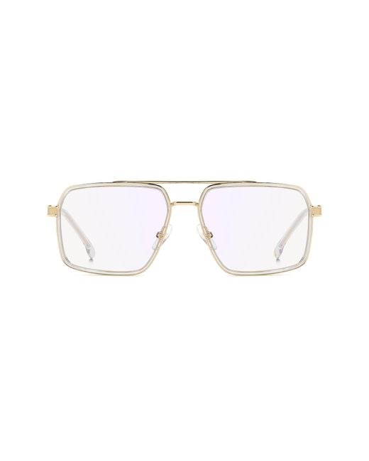 Carrera Multicolor 58Mm Rectangular Optical Glasses for men
