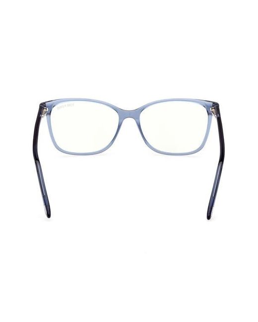 Tom Ford Brown 56Mm Rectangular Light Blocking Glasses for men