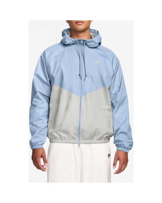 Nike Blue Windrunner Hooded Lined Jacket for men