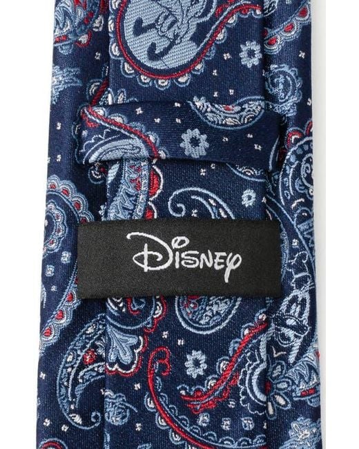 Cufflinks Inc. Blue X Disney Mickey & Friends Paisley Silk Tie for men