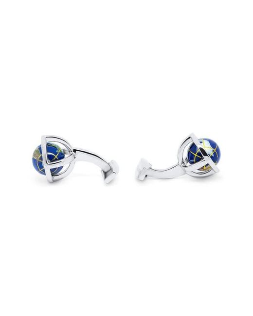 Tateossian Black 'Globe' Cuff Links for men