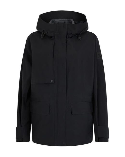 Moose Knuckles Black Laurier Waterproof Ripstop Jacket