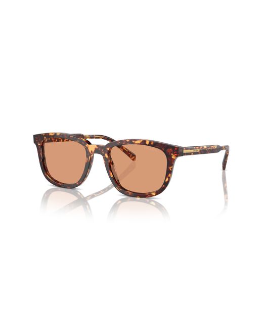 Prada Brown 55mm Pillow Sunglasses for men