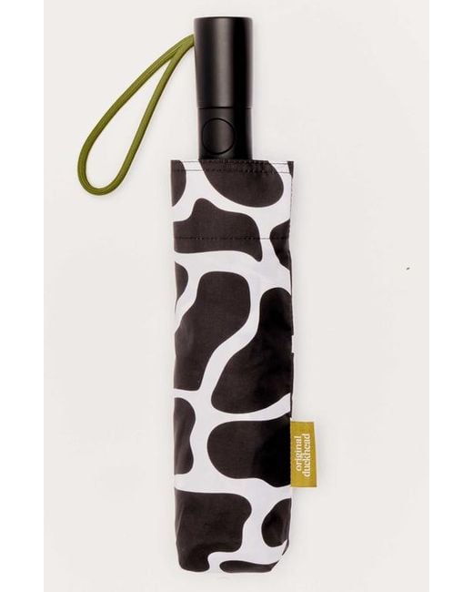 Original Duckhead Black Compact Umbrella With Automatic Open-Close Function