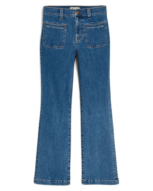 Madewell Blue Kick Out Crop Jeans