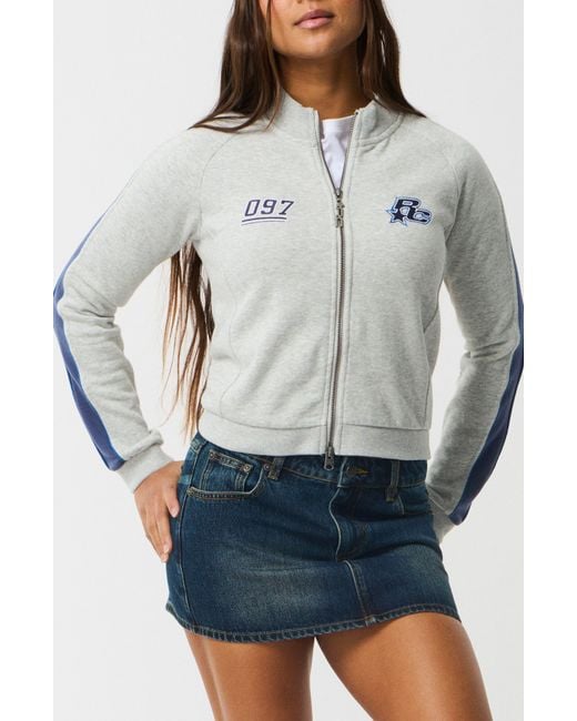Rip Curl Gray Archive Script Front Zip Sweatshirt