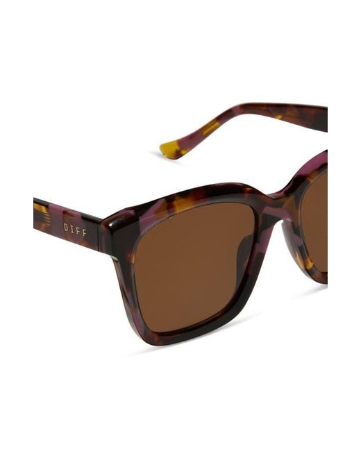 DIFF Brown Meredith 54Mm Square Sunglasses