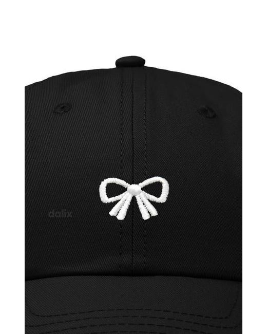 Alix Black Bow Dad Cap