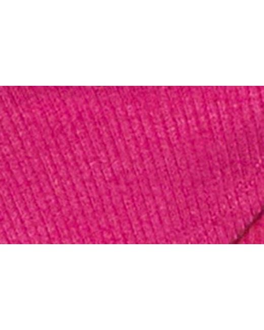 Vici Collection Pink Secret Crush Rib Long Sleeve Body-con Dress