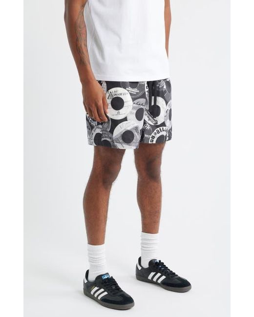 BBCICECREAM Black Bb Vinyls Drawstring Knit Shorts for men