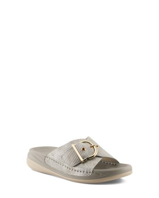 Flexus by Spring Step Gray Brewer Slide Sandal