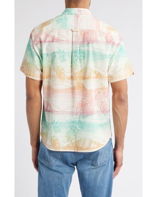Tommy Bahama Green Nova Wave Corsica Coast Short Sleeve Cotton Blend Seersucker Button-Up Shirt for men