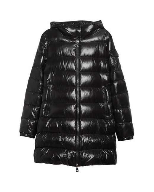 Moncler Black Courcelles Down Hooded Coat