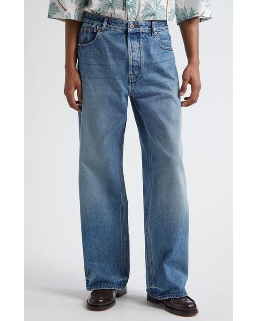 Jacquemus Blue Le De-Nîmes Large Straight Leg Jeans for men
