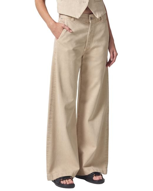 Citizens of Humanity Natural Beverly Slouchy Bootcut Pants