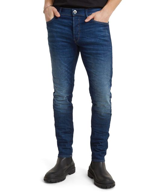 G-Star RAW Blue 3301 Slim Fit Jeans for men