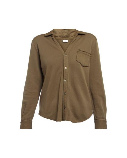 Wilt Green Button Front Sweatshirt