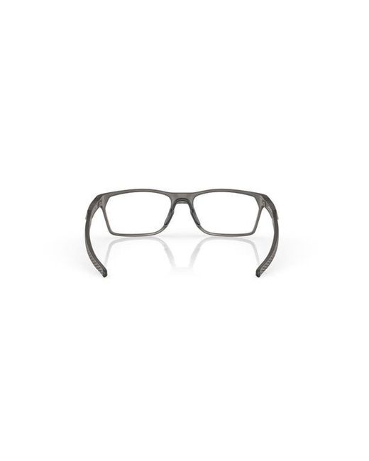 Oakley Gray 55Mm Rectangle Optical Glasses for men