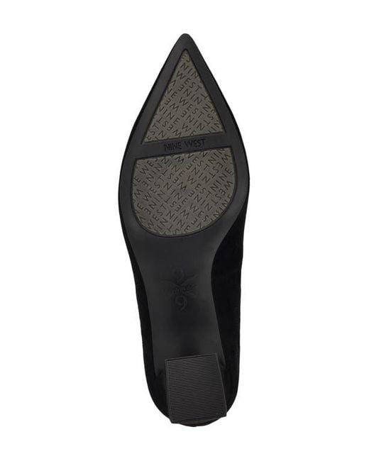Nine West Black Kalore 9X9 Pointed Toe Pump