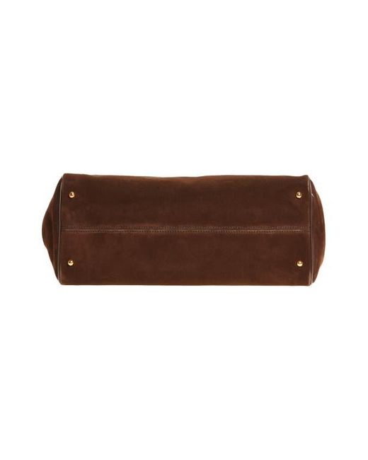 Dolce & Gabbana Brown My Sicily East/West Suede Handbag