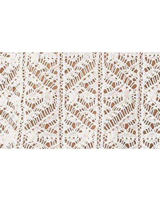 Edikted White Openwork Sweater