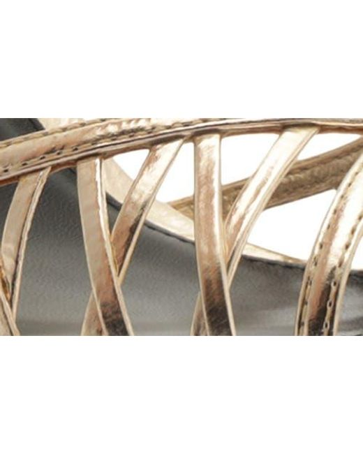 Alexandre Birman Metallic Solene Cage Sandal