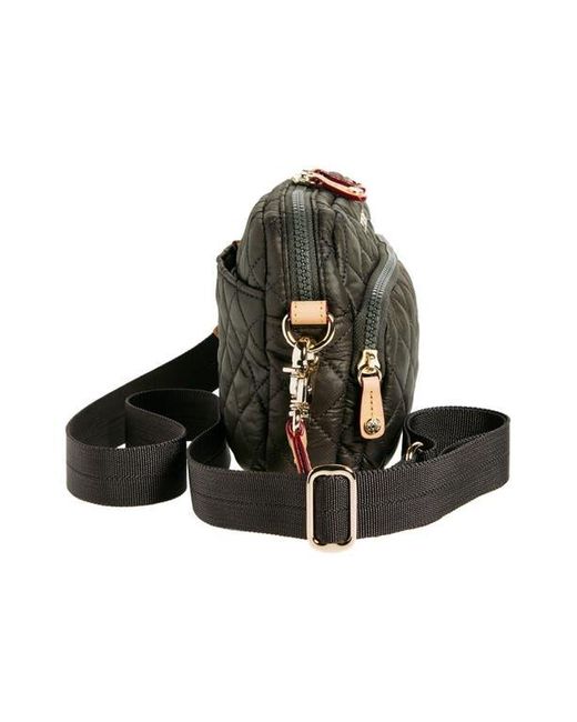 MZ Wallace Green Small Metro Quilted Nylon Camera Bag