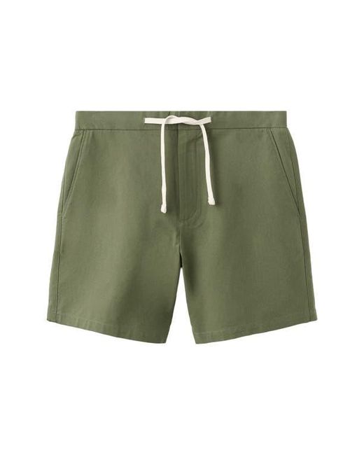 Mango Green Drawstring Shorts for men