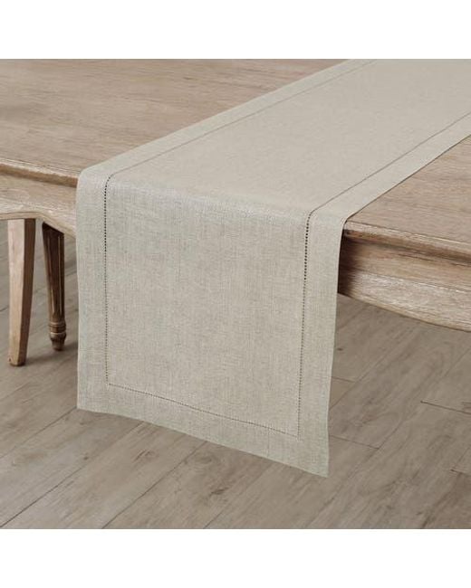 Solino Home Gray Linen Table Runner
