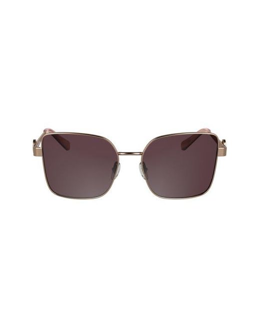 Longchamp Medallion 56Mm Butterfly Sunglasses in Brown | Lyst display picture 3