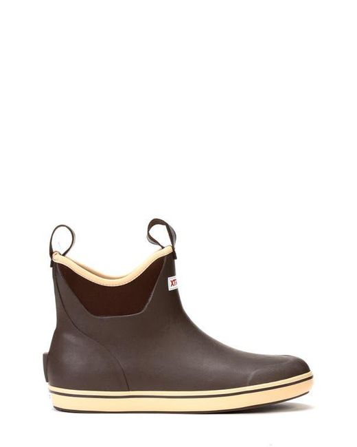 XtraTuf Brown 6-Inch Ankle Deck Boot for men