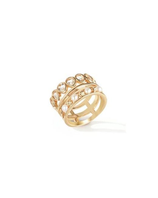 Retro Chic Metallic Aeolian Echo Ring