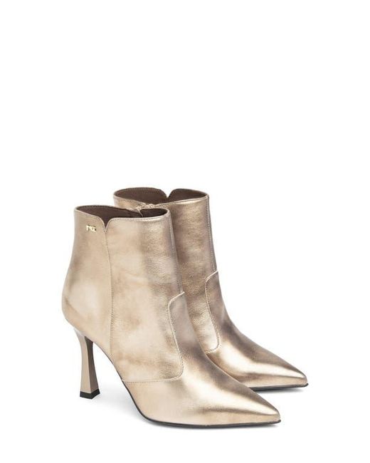 Nero Giardini Natural Pointed Toe Ankle Bootie