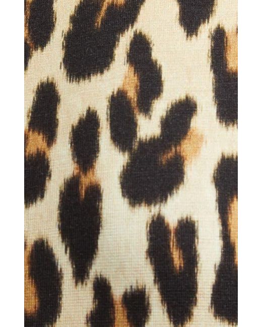 Alice + Olivia Natural Delora Print Knit Midi Dress