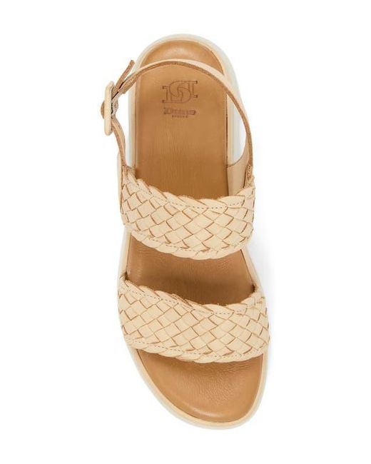 Dune Natural Lorris Slingback Platform Sandal