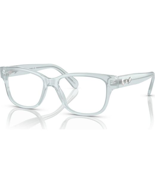 Swarovski Metallic 54Mm Rectangle Optical Glasses