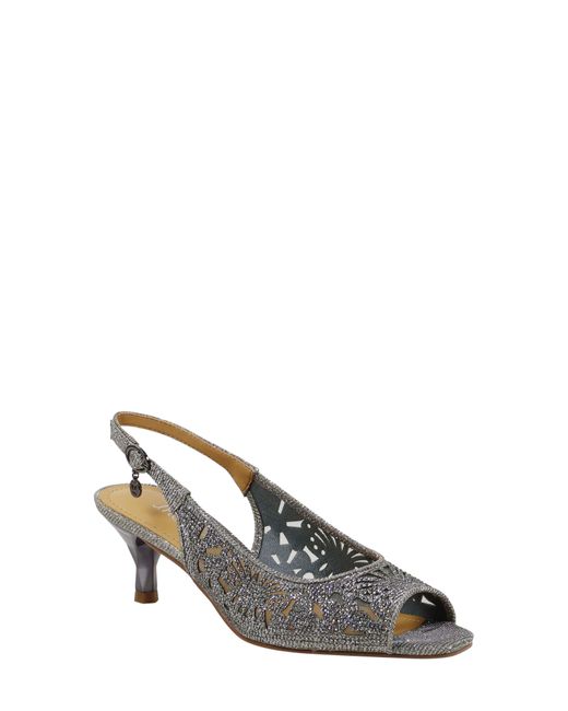 J. Reneé Arata Slingback Sandal in Metallic | Lyst