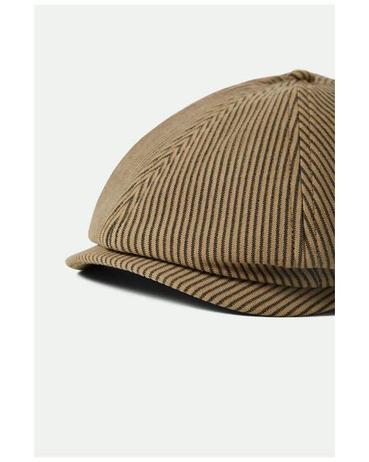 Brixton Natural Brood Stripe Driving Cap