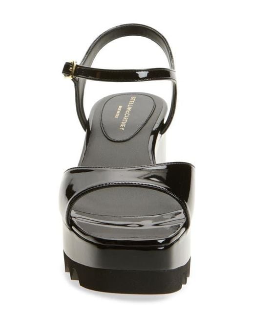 Stella McCartney Black Elyse Platform Sandal