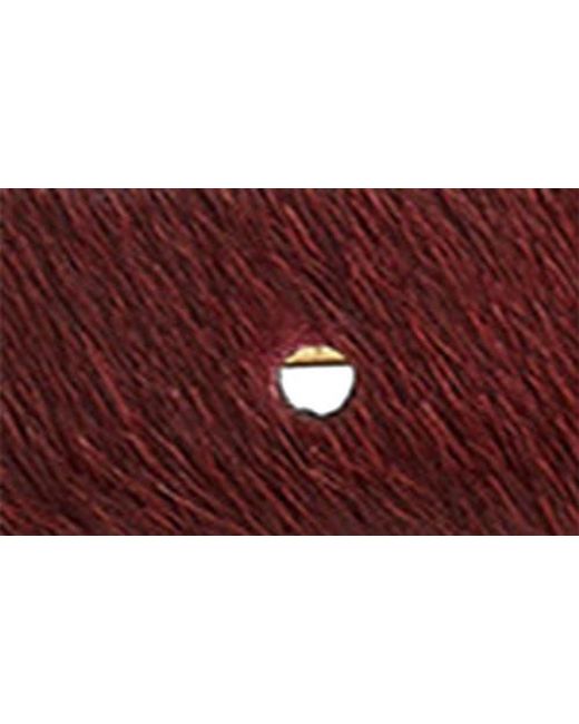 Madewell Tripe Metal Keeper Genuine Calf Hair Belt - Cabernet Madewell Women main image 4