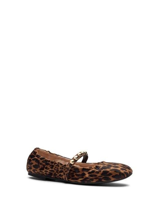 Stuart Weitzman White Goldie Stud Ballet Flat